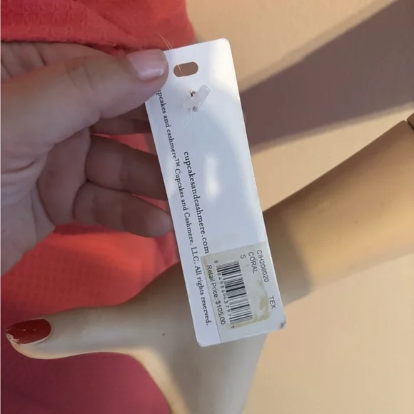 NWT Cupcakes & Cashmere One Shoulder Ruffled Dress - Picture 6 of 7